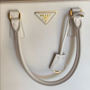 Prada Saffiano Lux Double Zip Tote